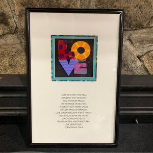 Bright Star Designs Michelle Samara Love Wall Artwork I Corinthians 13:4-8 Quote